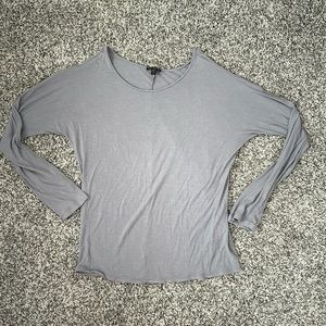 Express Gray Cold Shoulder Top Sz S
